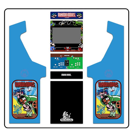 Mario arcade classic blue